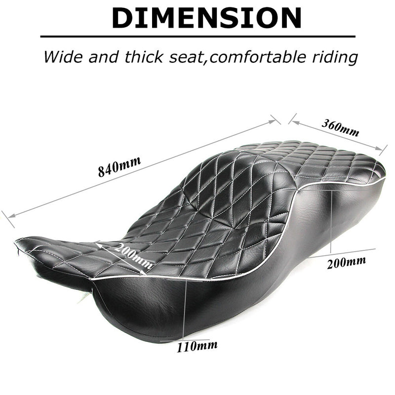 Driver Passenger Seat for Harley Touring Electra Glide Classic 1997-2007