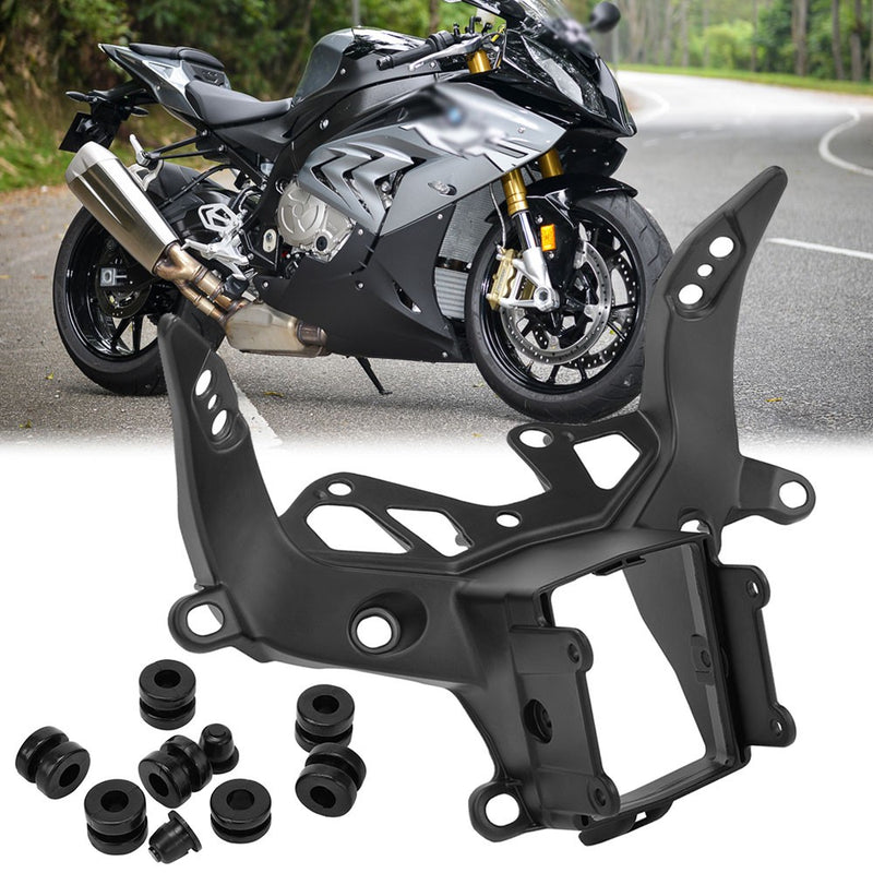 Front Upper Headlight Fairing Stay Bracket Black Fit for BMW S1000RR 2009-2018