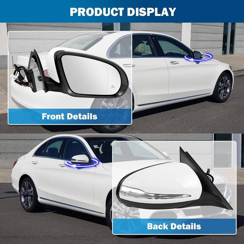 Right Side Mirror Heated Blind Spot for Mercedes GLC Class GLC300 2016-2021