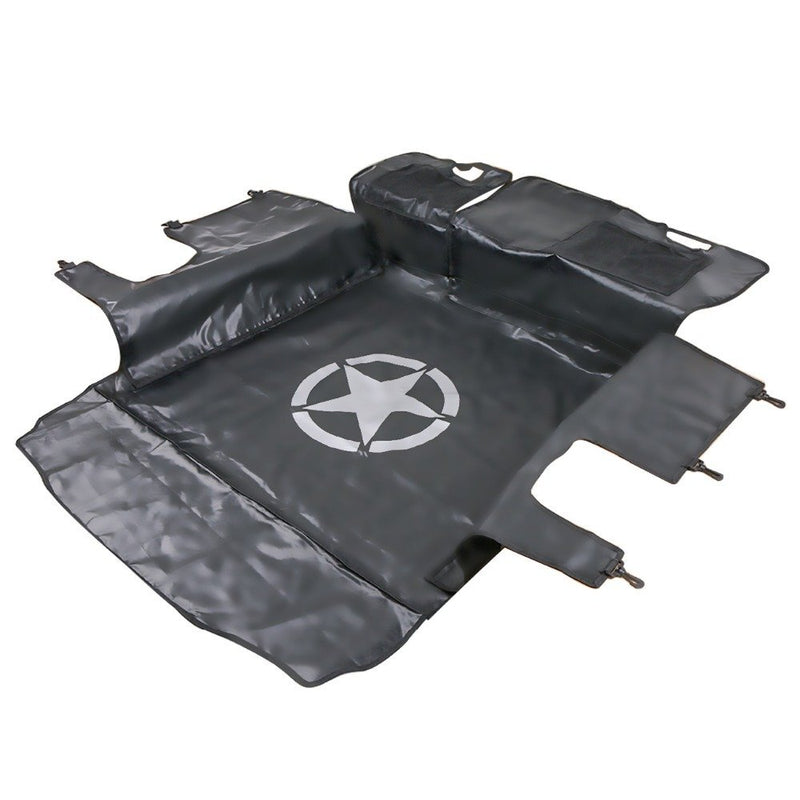Rear Seat Cover Storage Cargo Liners Pets Floor Mat for Jeep Wrangler 2007-2020