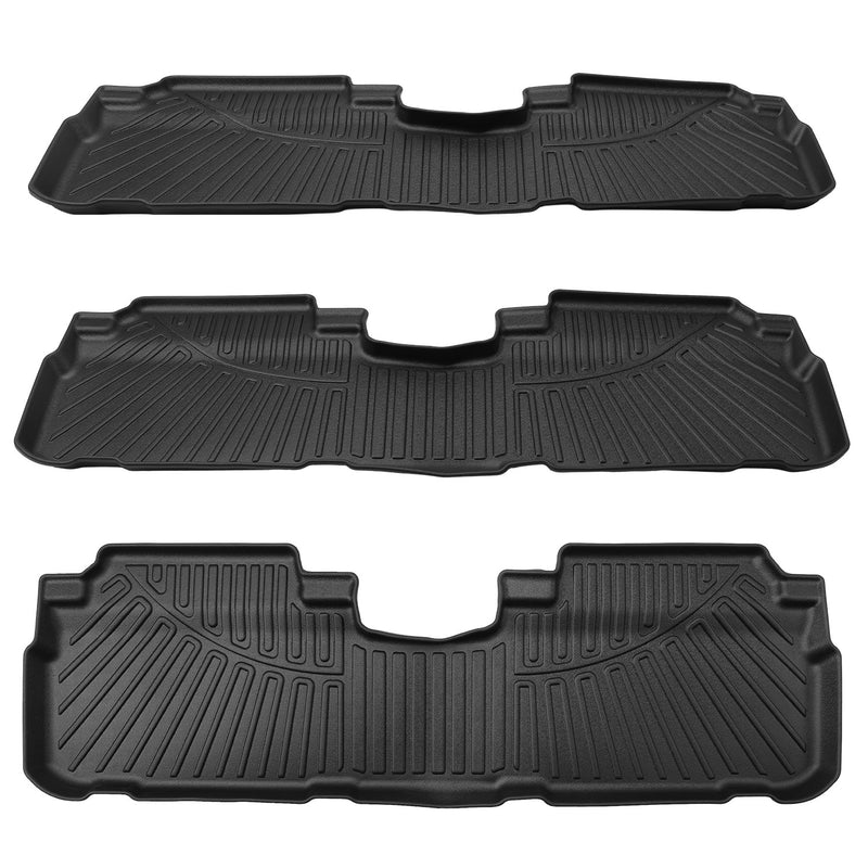 Floor Mats Accessories for Toyota Highlander 2008-2013 Non Hybrid TPE Black