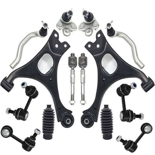 DURAFORCE 14Pcs Suspension Kit Front Lower Control Arms for Honda Civic 2006-2011 K620383