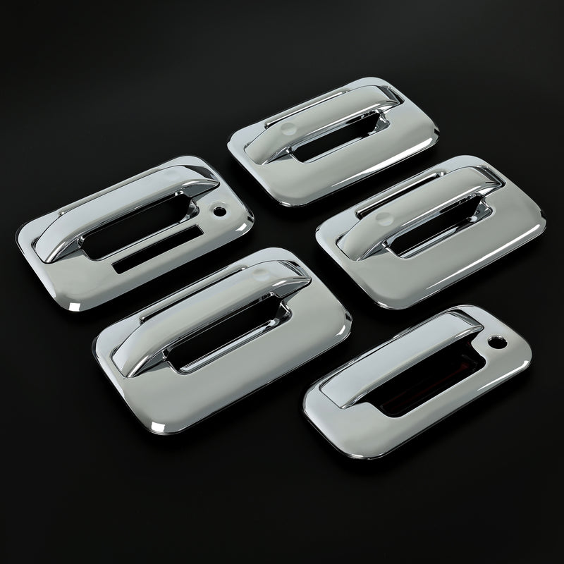 Chrome Door Handle Tailgate Covers With Keypad for Ford F150 2004-2014 4 Door