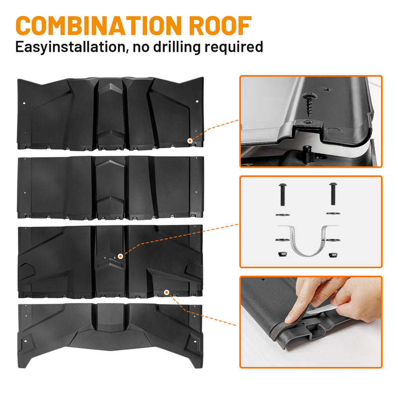 715003750 Hard Roof for Can Am Maverick X3 Max 4-Doors 2017-2024 4 Pieces