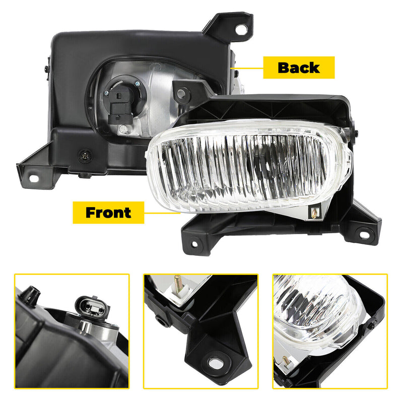 Front Left Driving Fog Lamp Clear With Bulb Set for Toyota Tundra 2000-2006