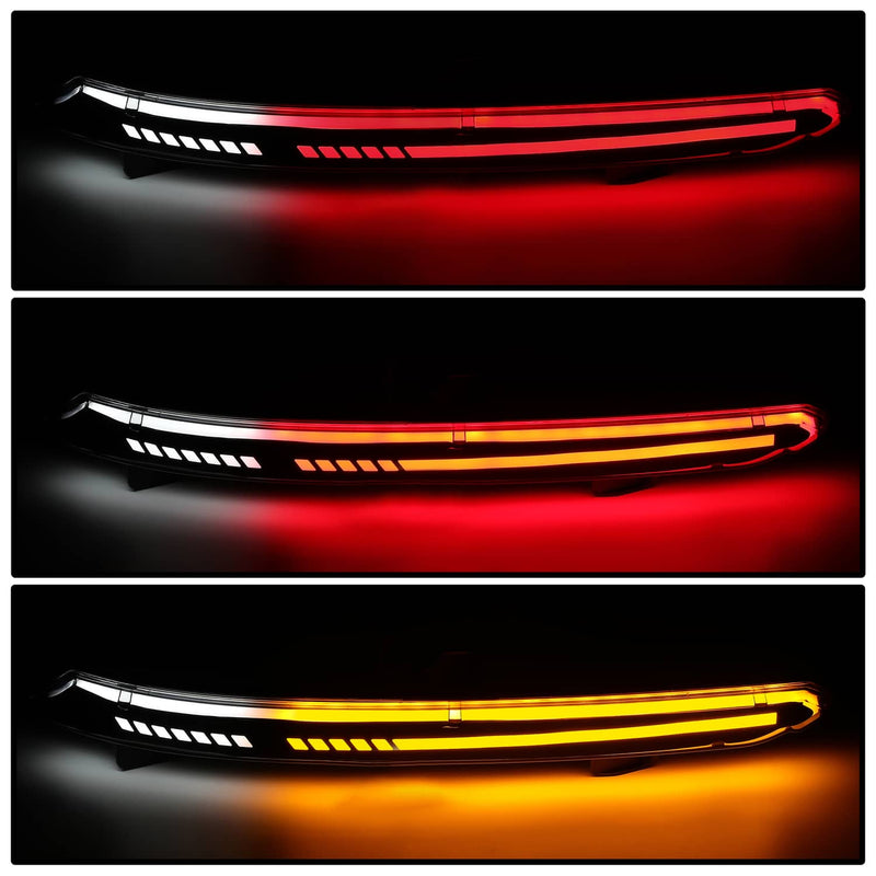DURAFORCE LED Reflector Tail Light Rear Bumper Lamp Smoke for Honda Accord 2018 2019-2022