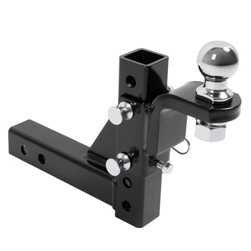 DURAFORCE 2" Receiver Trailer Hitch Ball Mount 9-1/2" Drop Tow Adjustable 7500lb