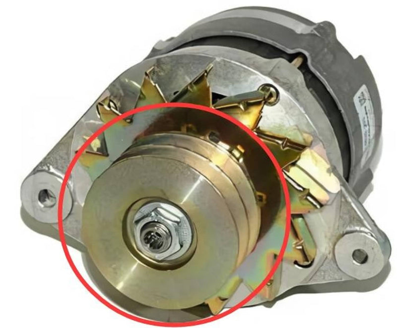 DURAFORCE 841812 Double Alternator Pulley for Volvo Penta AD31 AD41 AQAD30 AQAD40 AQAD41