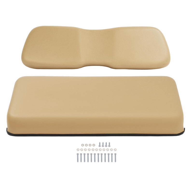 Front Seat Bottom & Back Cushion for Club Car DS 2000.5-UP Tan Golf Cart
