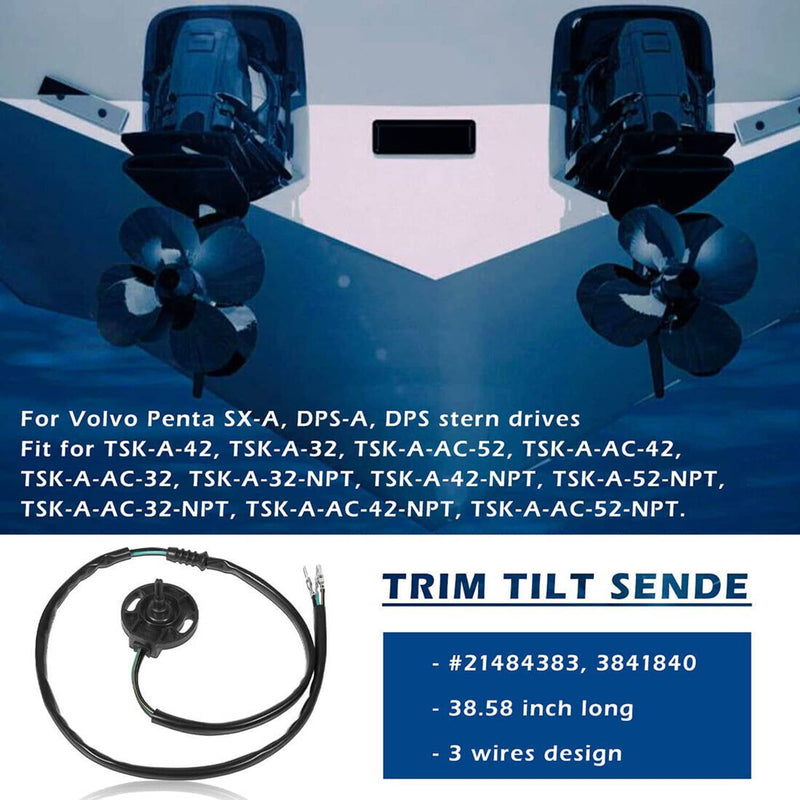 DURAFORCE 21484383 Trim Sender Sensor Sending Unit for Volvo Penta SX-A DPS-A DPS-B 384184