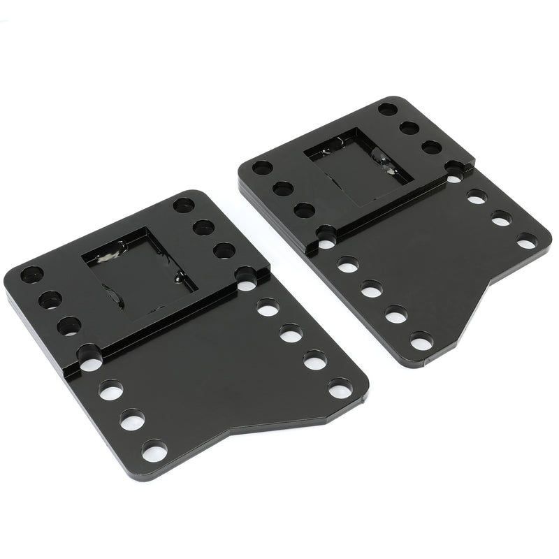 Universal Black Steel Snowplow Mount Drop Brackets Lift Extension Kit Part