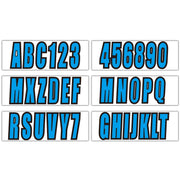 DURAFORCE 3 Inch Boat Registration Numbers And Letters Sticker A-Z 0-9 Custo