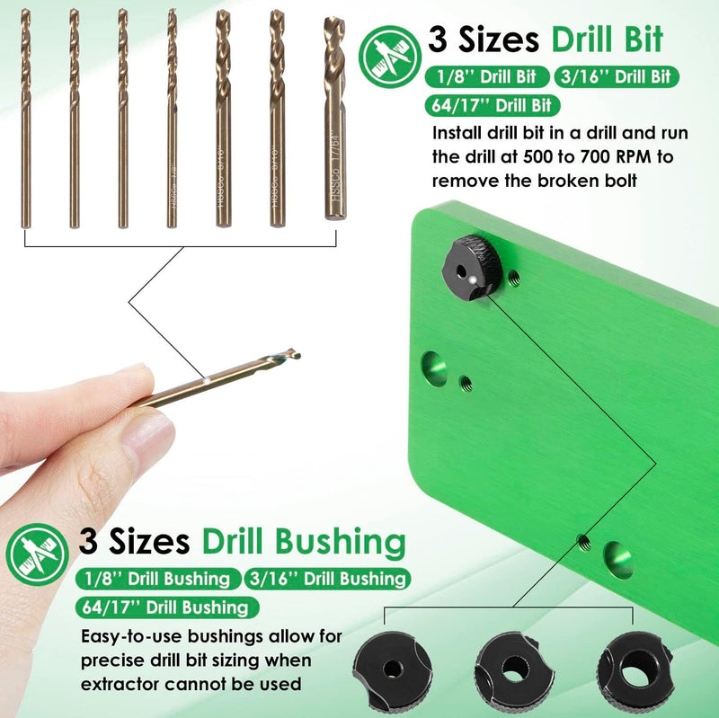 71500 Exhaust Manifold Bolt Stud Drill Template Tool for Dodge 5.7L Hemi Motors