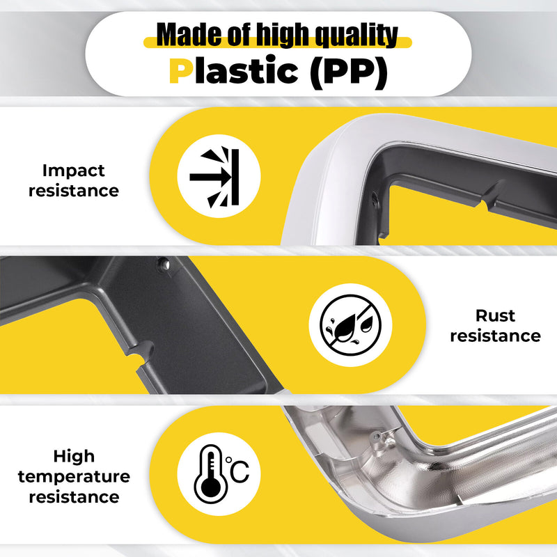 Headlight Bezel Door Set for Chevrolet G10 G20 G30 1992-95 Driver Passenger Pair