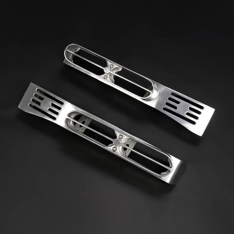 DURAFORCE Silver Front Fender Light Bracket Double JJ Blinker Bar for Peterbilt 389 388