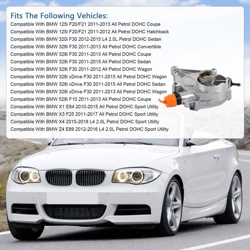 11667640279 Vacuum Pump for BMW 320 328 528 328i X1 X3 Z4 xDrive
