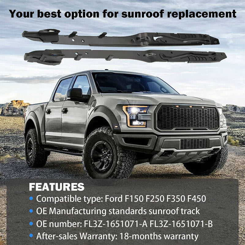 FL3Z-1651071-A Sunroof Track Guide Rails Repair Kit for Ford F150 2015-2020