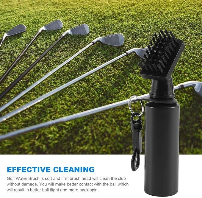 Golf Club Cleaner Brush Groove Cleaner with Water Bottle for Golf Ball Club