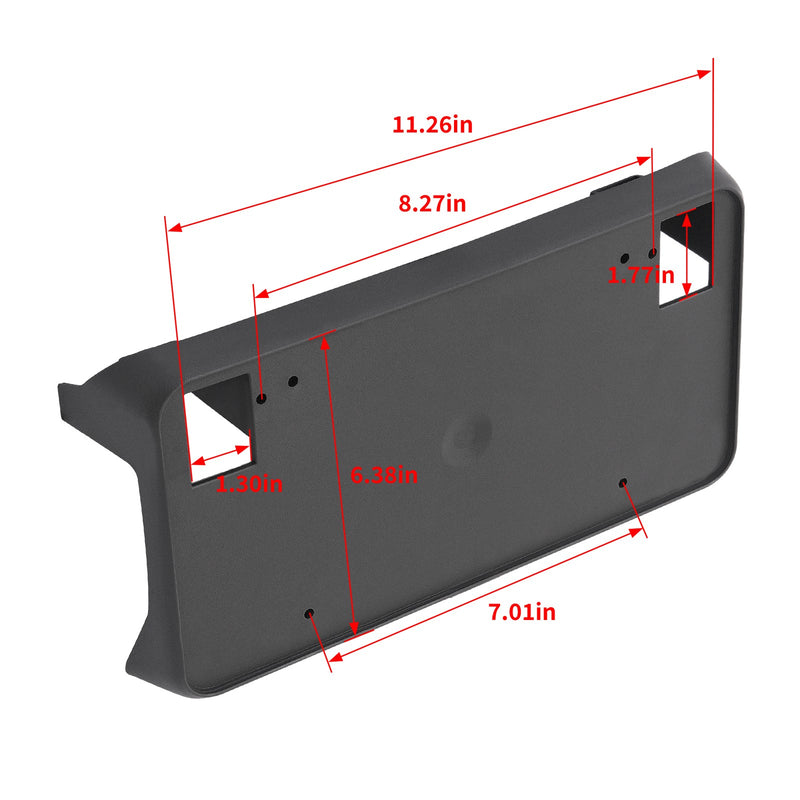 Front Bumper License Plate Bracket Tag Holder for Chevy Silverado 1500 2016-2019