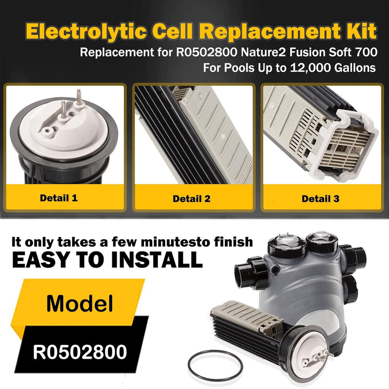Zodiac R0502800 Nature2 Fusion Soft 700 Replacement Cell Kit for Pools Rings