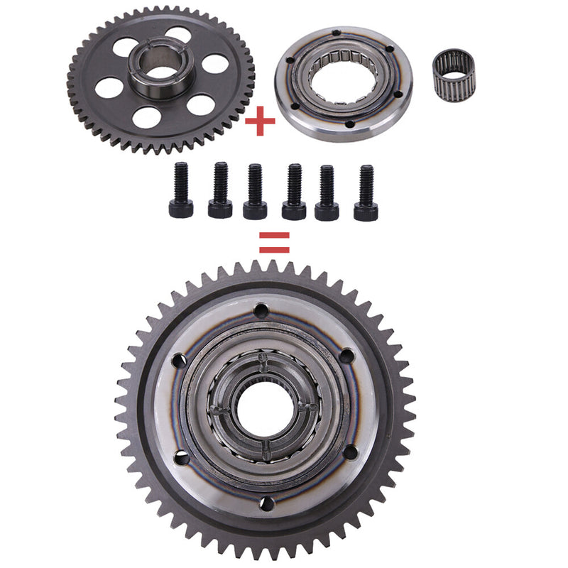 Heavy Duty Starter Clutch One-Way Bearing Gear Kit 01-03 for Yamaha Raptor 660R