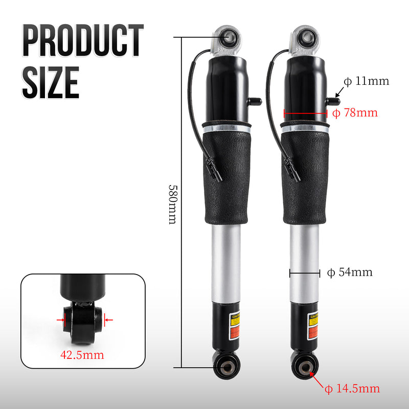 For Escalade Suburban Tahoe Yukon Rear Air Suspension Shock Strut Set of 2