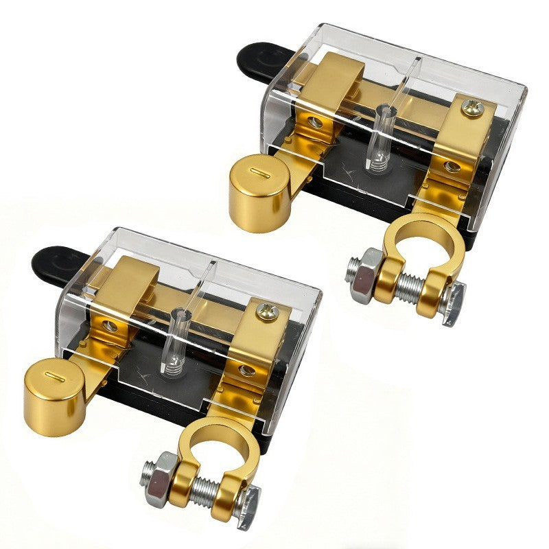 2Pcs 12V 24V Battery Cut Off Disconnect Top Post Switch Isolator Kill for Car RV