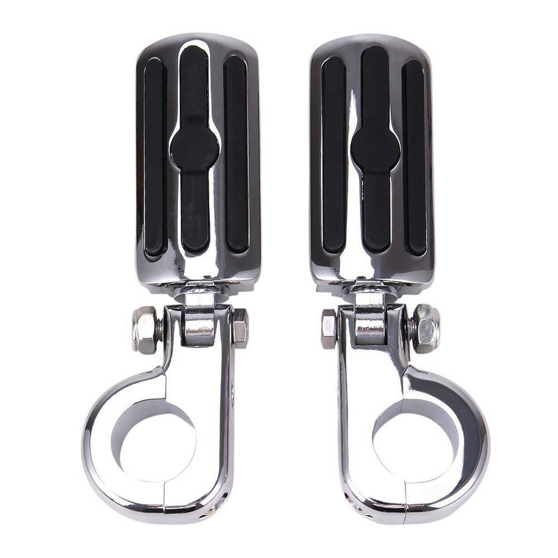 1.25" Engine Crash Bar Footpegs Foot Pegs for Harley Road Glide Softail Suzuki