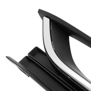 DURAFORCE Bumper Fog Light Bezel Cover Trim for VW Passat 2012 13 14 2015 Black Pair