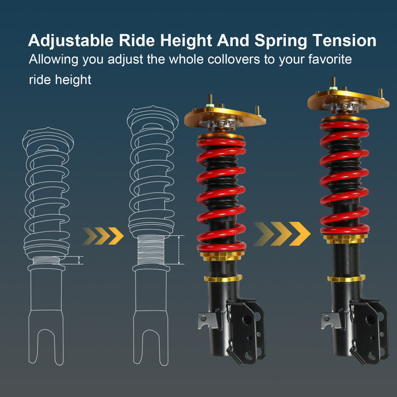 4X Coilover Struts Shocks Absorbers for Subaru Impreza WRX GC8 93-01