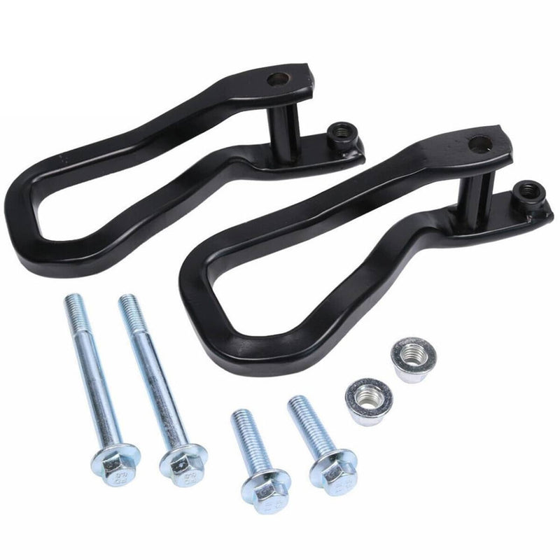 Front Tow Recovery Hooks Set with Bolts for GMC Sierra 1500 2019-2021 Black 2Pcs