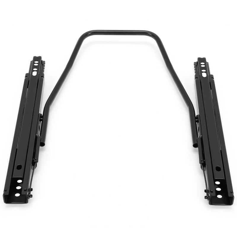 Black Front Seat Slider Dual Lock Seat Base Mounting Track Assembly Universal