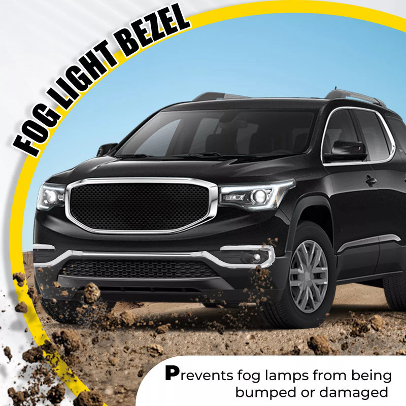 GM1038209 Fog Light Trim Bezel for GMC Acadia 2017-2019 Chrome Driver Side