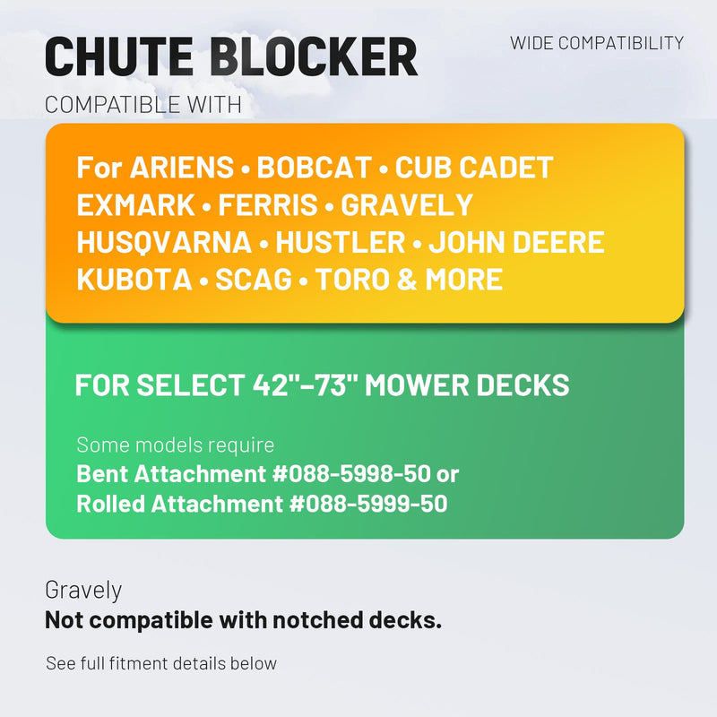 #088-6003-00 #ACS6000ULS Chute Blocker System for Most ZT Mowers
