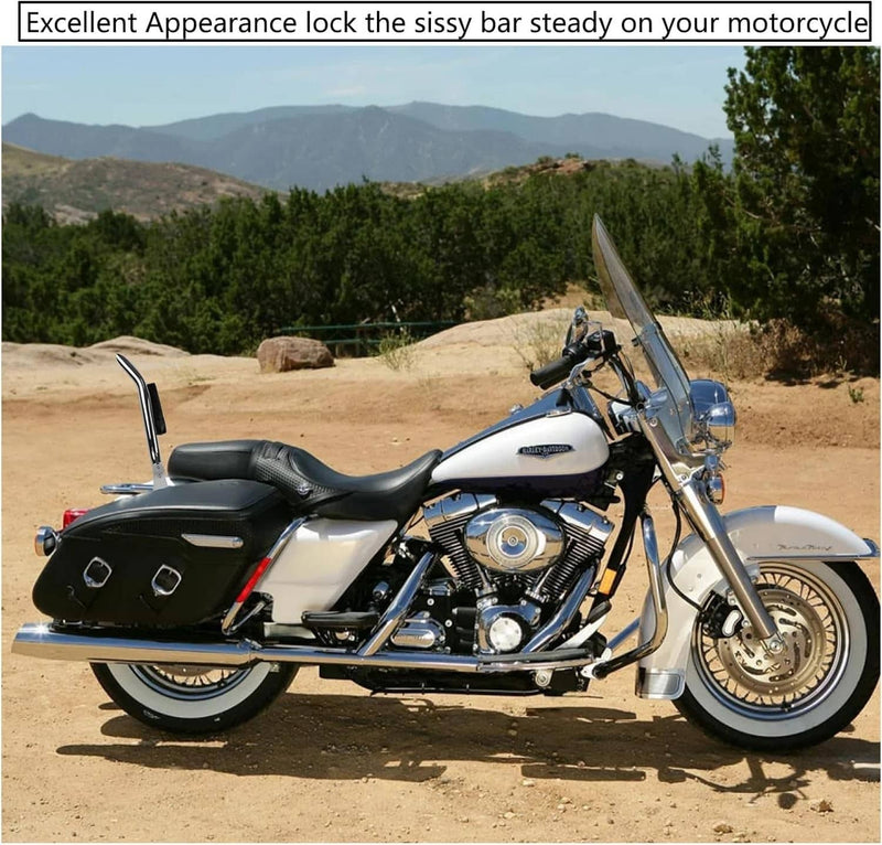 22'' Chrome Backrest Sissy Bar for Harley Road King Electra Glide 1997-2008