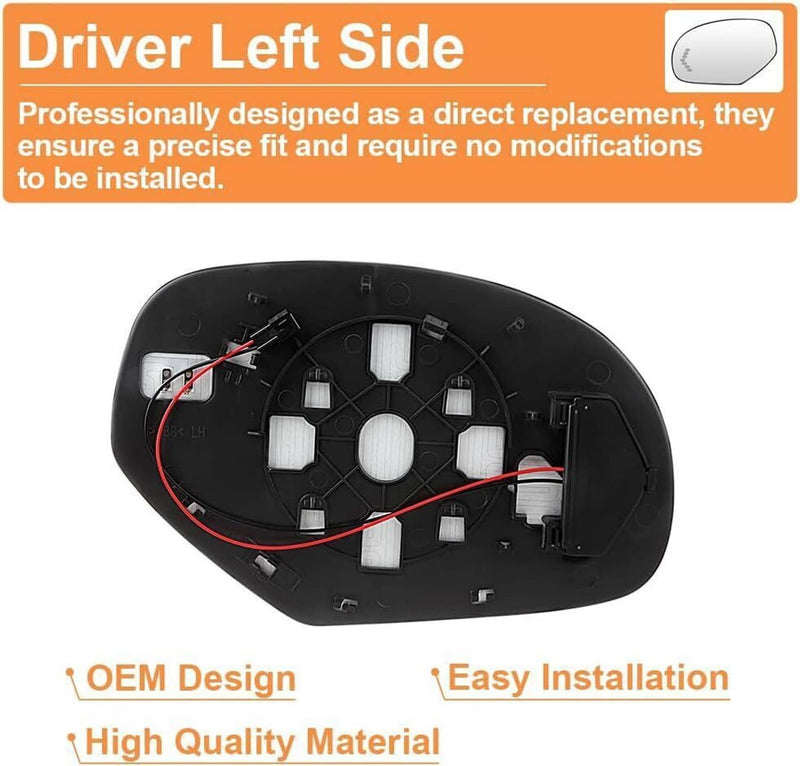 Mirror Glass Heated Signal Driver for Cadillac Chevrolet Tahoe GMC 2007-2013