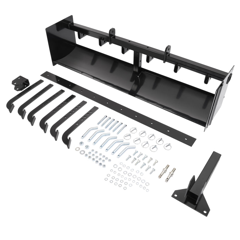 55" Tow Behind Box Scraper Blade Three-Point Quick Hitch for Cat 0 Cat 1