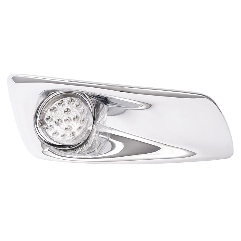 Right Side LED Clear Lens Fog Light Bezel for Kenworth T660 2007-2017