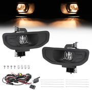 DURAFORCE Pair Fog Lights With Bezels for Ram 1500 2019-2024 Front Driver Passenger Side