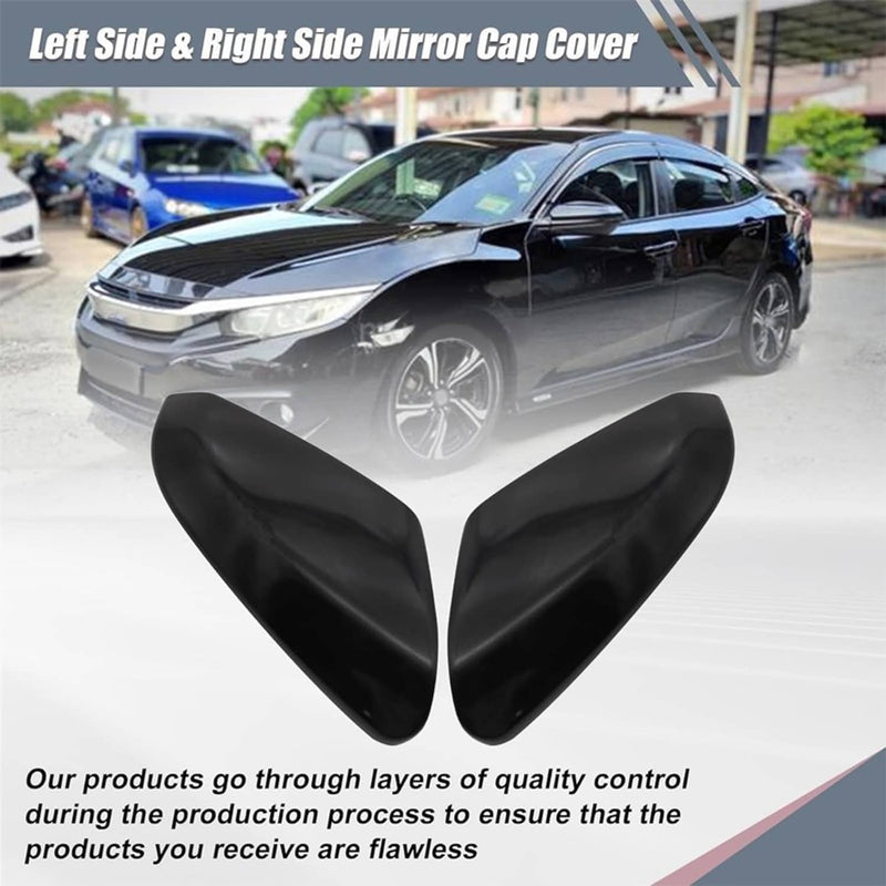 76201TBAA11 Mirror Covers Caps Pair for Honda Civic 2016-2021 Gloss Replacement
