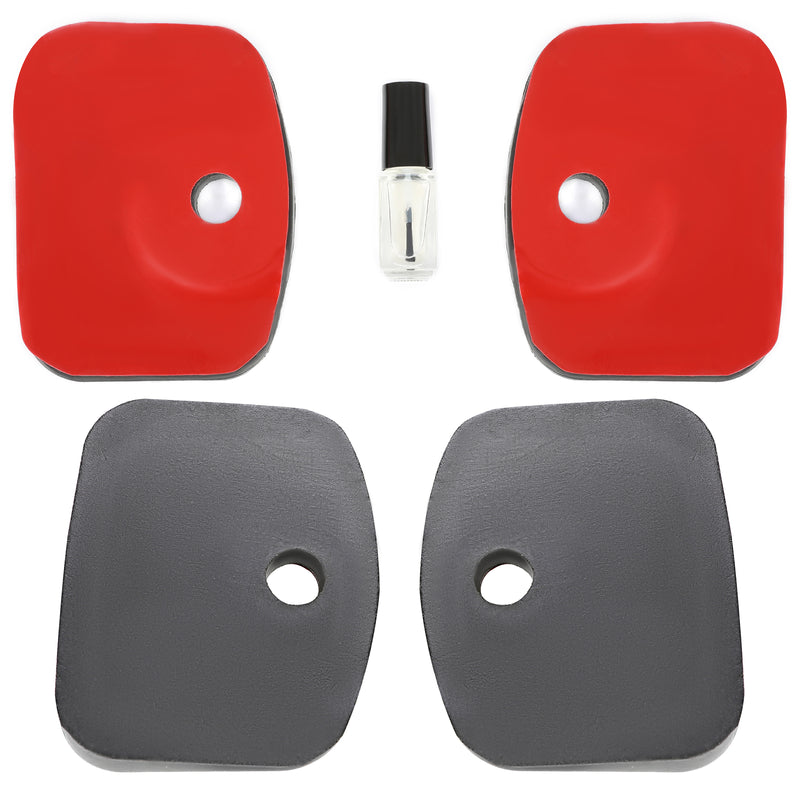 Roof Rail Pads for Ford Transit Extended Van PE Plastic Black 2 Pieces