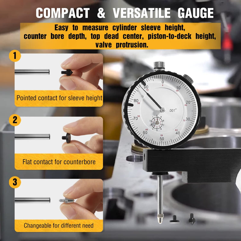 6434 Sleeve Height And Counterbore Gauge for Diesel Engines Cylinder Bore