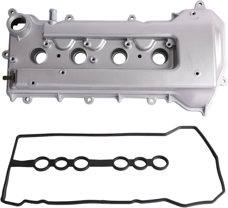 1120122060 Aluminum Valve Cover with Gasket for 2000-2008 Toyota 1.8L Gas Silver