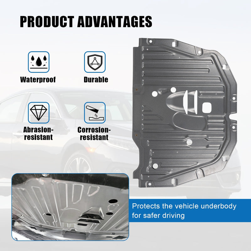 Engine Splash Guard Under Car Shield Cover Board for Honda Civic 2016-2021