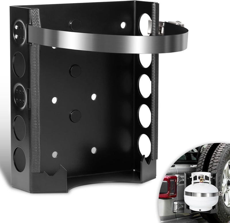 Propane Tank Mount Holder 9 Inch Cylinder Tank Mounting Bracket 11 lb 4.25 lb