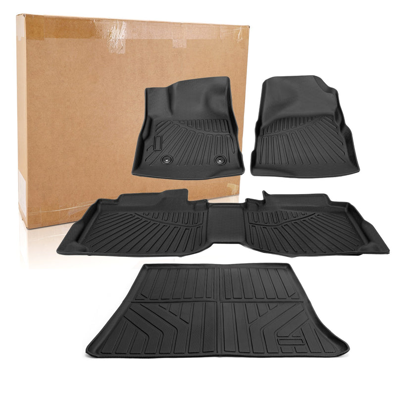 3D Floor Mats & Trunk Mat TPE For 2012-17 Chevy Equinox GMC Terrain All Weather