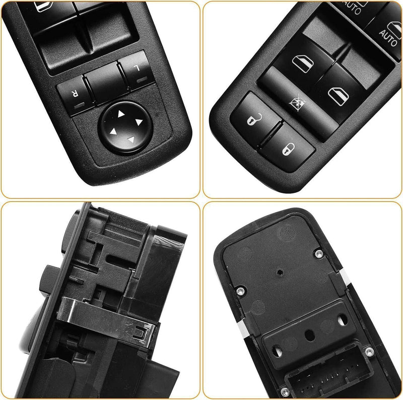 Front Driver Side Window Switch for Ram 1500 2500 56046823AE Black 2016-2018