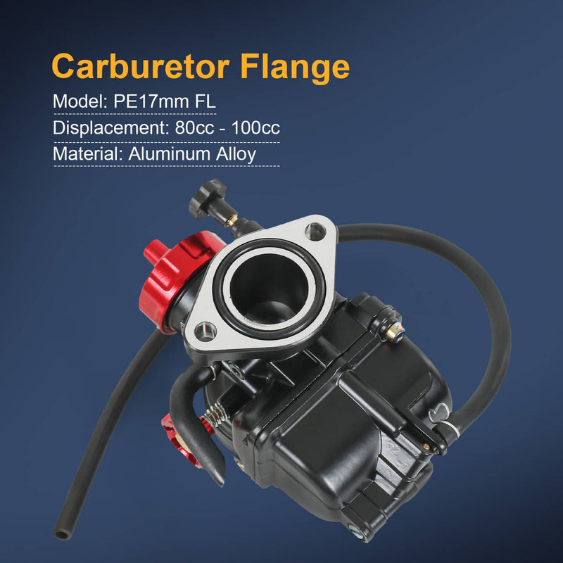 PE17mm Flange Racing Carburetor for Honda XR75 XR80 XR80R CRF80F EZ90 Cub