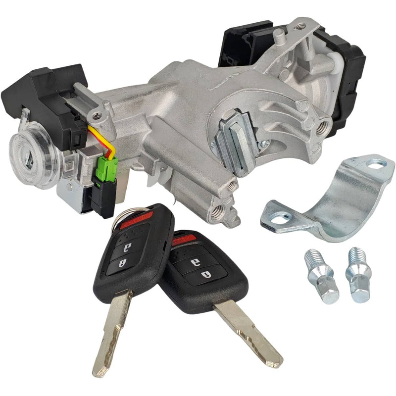 DURAFORCE 39730-T2A-A0 Ignition Lock Cylinder Switch for Honda Engine 2 Remote Keys