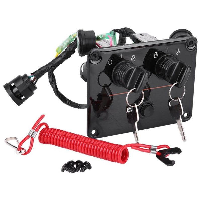 6K1-82570-08 Top Twin Dual Key Switch Assembly Panel for Yamaha 6K1-82570-13-00